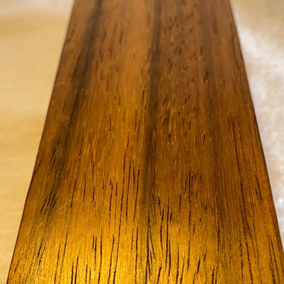 Candle Holder Teak Pillar, tall, square, metal insert for tea light. India - Picture 3 of 5